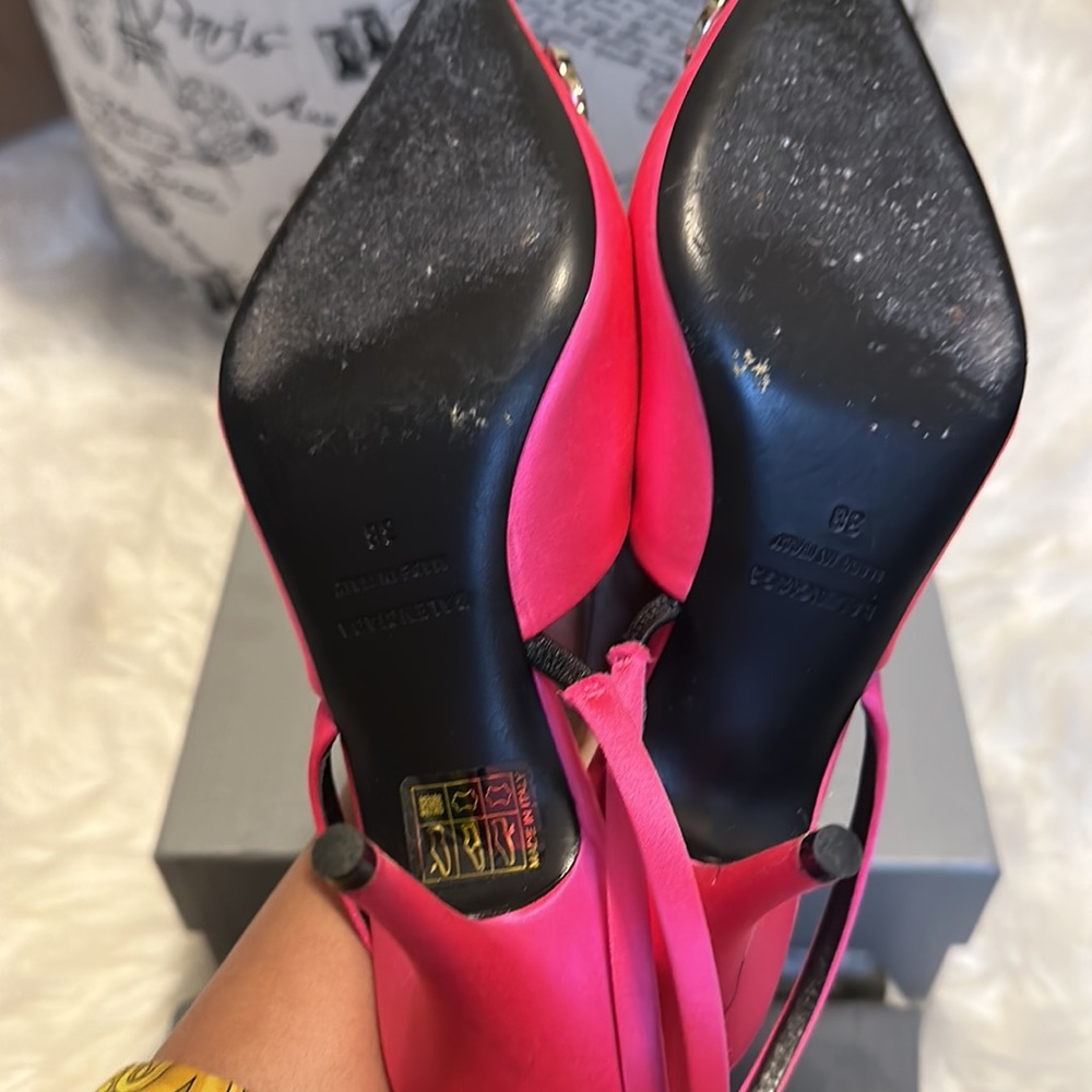 Authentic Balenciaga hot pink sling back 45mm pumps Size 38 - Picture 5 of 7